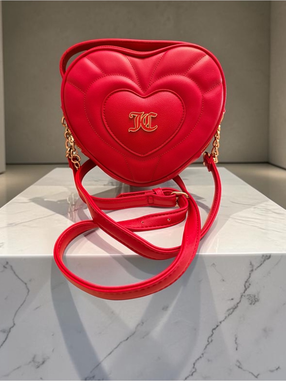 Juicy Couture Cool Red Only You Heart Crossbody Bag NWT Retails $79